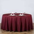thumbnail image 1 of Efavormart Round Tablecloth, 120 Inch Stain & Wrinkle Resistant Washable Table Cloth, Decorative Polyester Fabric Table Cover for Banquet, Wedding, Dining - BURGUNDY, 1 of 9
