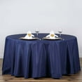 thumbnail image 1 of Efavormart Round Tablecloth, 120 Inch Stain & Wrinkle Resistant Washable Table Cloth, Decorative Polyester Fabric Table Cover for Banquet, Wedding, Dining - NAVY BLUE, 1 of 11