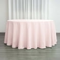 thumbnail image 1 of Efavormart Round Tablecloth, 132 Inch Stain & Wrinkle Resistant Washable Table Cloth, Decorative Polyester Fabric Table Cover for Banquet, Wedding, Dining- Blush, 1 of 10