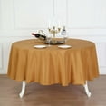 thumbnail image 1 of Efavormart Round Tablecloth, 90 Inch Stain & Wrinkle Resistant Washable Table Cloth, Decorative Polyester Fabric Table Cover for Banquet, Wedding, Dining- Gold, 1 of 10