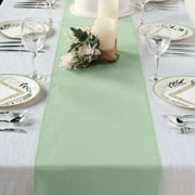 Efavormart SAGE GREEN Premium Polyester Table Top Runner For Weddings Birthday Party Banquets Decor Fit Rectangle and Round Table