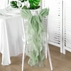 Efavormart Hunter Emerald Green Chiffon Curly Chair Sash - Walmart.com