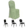 thumbnail image 1 of Efavormart Sage Green Crinkle Crushed Taffeta Banquet Chair Cover, Reusable Wedding Chair Cover, 1 of 5