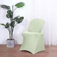thumbnail image 1 of Efavormart Sage Green Spandex Stretch Fitted Folding Chair Cover - 160 GSM, 1 of 8
