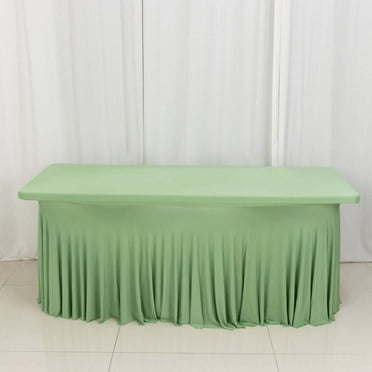Efavormart 6ft Navy Blue Spandex Fitted Rectangle One Piece Tablecloth ...