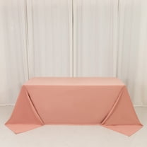 Efavormart Scuba Rectangular Tablecloth 90"x132" Dusty Rose - Seamless Table Cover