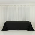 thumbnail image 1 of Efavormart Scuba Rectangular Tablecloth 90"x156" Black with Rounded Corners – Wrinkle Free, Stain Resistant, Seamless Table Cover, 1 of 4