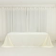 thumbnail image 1 of Efavormart Scuba Rectangular Tablecloth 90"x156" Ivory with Rounded Corners – Wrinkle Free, Stain Resistant, Seamless Table Cover, 1 of 4