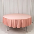 thumbnail image 1 of Efavormart Scuba Round Tablecloth 90" Dusty Rose - Wrinkle Free Table Cover, 1 of 4
