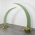 thumbnail image 1 of Efavormart Set of 2 Sage Green Spandex Half Crescent Moon Wedding Arch Covers, Custom Fitted Backdrop Stand Cover for Curved Arbor Flower Balloon Frame, 1 of 6