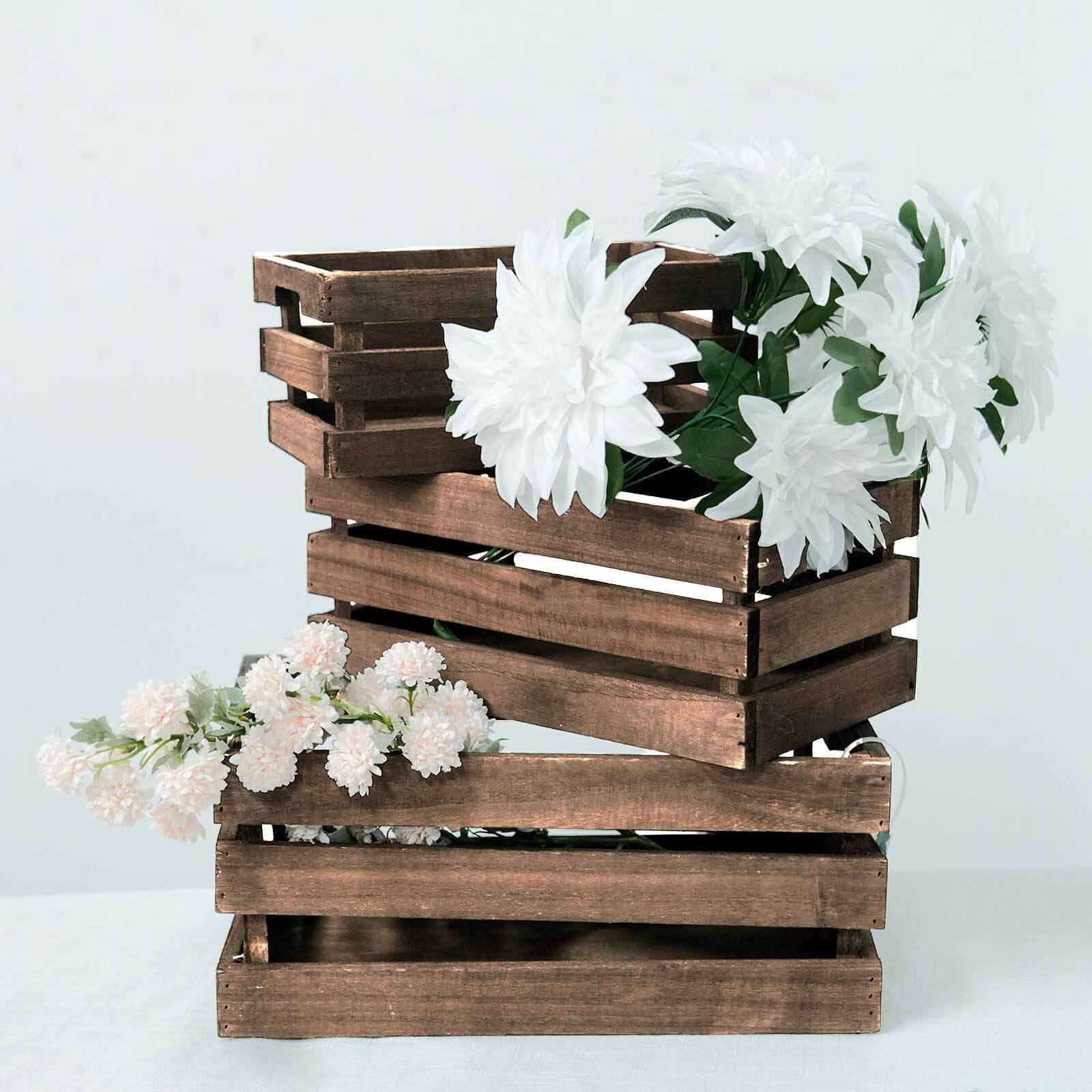 Custom Model Creations HO Scale Small Wood Brown Crates / Boxes – 15 Pack – Unfinished