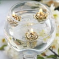 thumbnail image 1 of Efavormart Set of 12 Gold Mini Floating Rose Candle Ideal for Aromatherapy Weddings Party Favors Home Decoration Supplies, 1 of 10