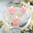 thumbnail image 1 of Efavormart Set of 12 Pink Mini Floating Rose Candle Ideal for Aromatherapy Weddings Party Favors Home Decoration Supplies, 1 of 10