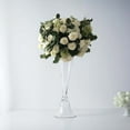 thumbnail image 1 of Efavormart Set of 2 | 24" Clear Reversible Clarinet Glass Trumpet Vase, Tall Glass Vases Wedding Event Home Decor, 1 of 11