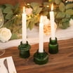 "Efavormart Set of 3 Large Gold Metal Clear Glass Hurricane Taper Candlestick Holders - 16"", 20 ...