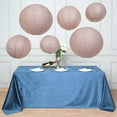 thumbnail image 1 of Efavormart Set of 8 Dusty Rose Chinese Lanterns Hanging Paper Lanterns With Metal Frame 16"/20"/24", 1 of 11