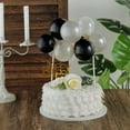 thumbnail image 1 of Efavormart Set of 9 Confetti Balloon Cloud Cake Topper, Mini Balloon Garland for Cake Decoration - Black | Silver | Clear, 1 of 11