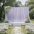 thumbnail image 1 of Efavormart Sheer Wedding Arch Drape 10FTx10FT Lavender Lilac – Backdrop Curtain Panel with Rod Pocket, 1 of 4