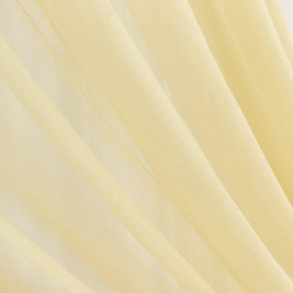 Efavormart Sheer Wedding Arch Drape – 5ftx14ft Champagne Sheer Curtain Backdrop, Ceiling Drapery Panel