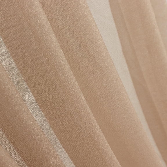 Efavormart Sheer Wedding Arch Drape – 5ftx14ft Taupe Cinnamon Rose Sheer Curtain Backdrop, Ceiling Drapery Panel