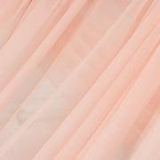 Efavormart Sheer Wedding Arch Drape   5ftx32ft Blush Sheer Curtain Backdrop, Ceiling Drapery Panel
