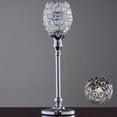 thumbnail image 1 of Efavormart Silver 16" Tall Crystal Candle Holder Goblet Votive Wedding Chandelier Decorative Centerpiece Set of 2, 1 of 8