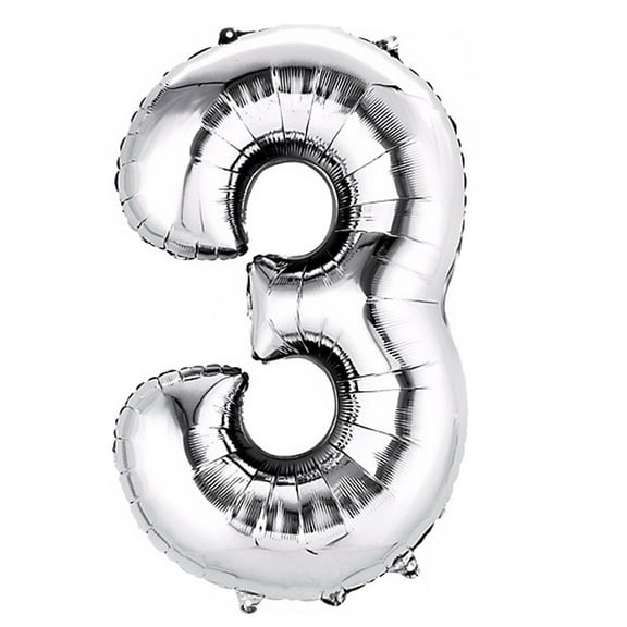 Efavormart Silver 40" tall Alphabet Letters / Number Foil Balloons Birthday Party Decorations Graduation New Year Party Supply - 3