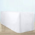 thumbnail image 1 of Efavormart White Fitted Premium Polyester Rectangle Tablecloth 8ft Table Cover For 96"x30" Tables - 220GSM, 1 of 5
