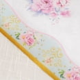 thumbnail image 1 of Efavormart White Pink Non-Woven Peony Floral Print Table Runner with Gold Edges, Spring Summer Kitchen Dining Table Decoration - 11"x108", 1 of 5