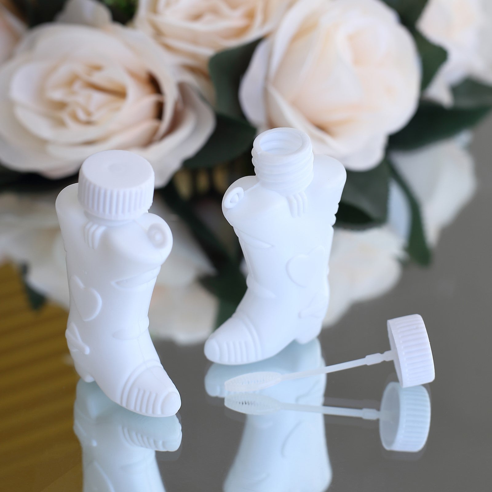 Efavormart Wholesale 24 pack White Cowboy Boot Bubbles Wedding Bridal Favor  for Wedding, Anniversary, Engagement, Bridal, Celebration, Valentine’s Day, Family Reunion, and Gift for Couple Boy Girl - image 1 of 11