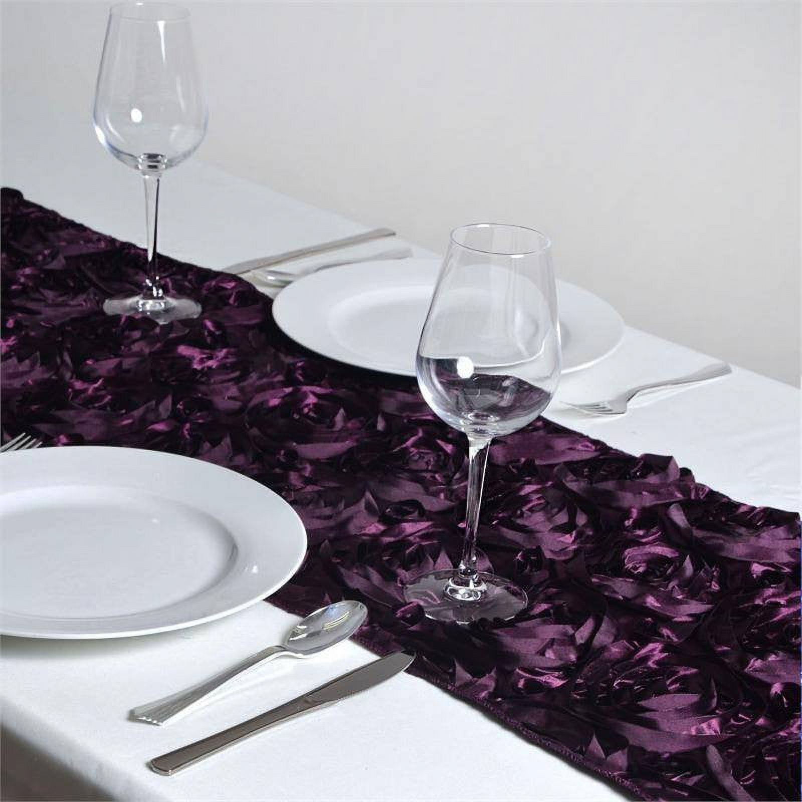 Efavormart Wonderland Rosette Premium Table Runners For Weddings Party