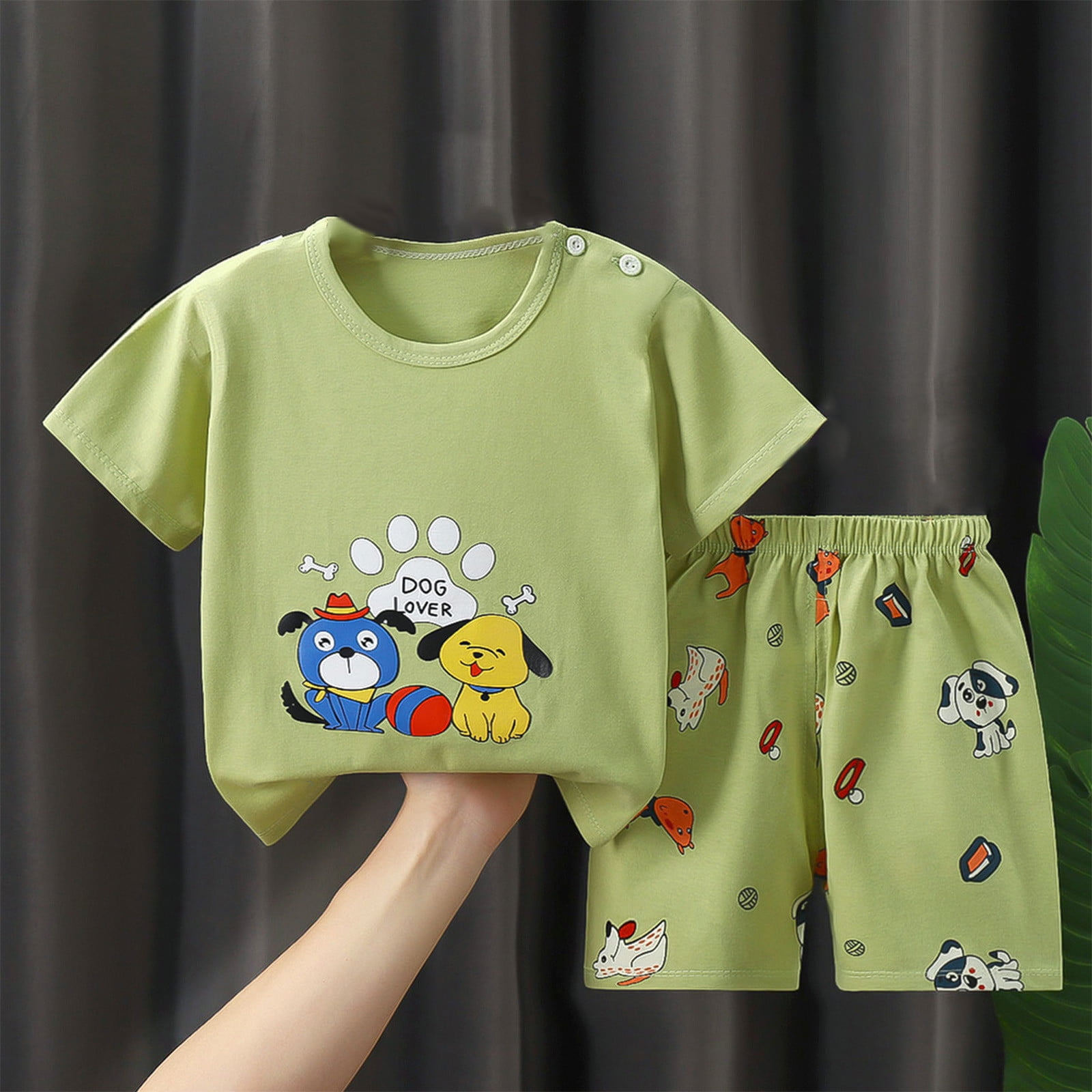 ATOGUTA Toddler Baby Boys Clothes Cute Printed Cotton Tops Shorts