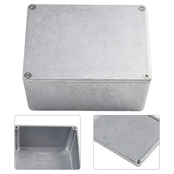 Effect Aluminum Box Metal Electric Case Instrument Silver Enclosure Project Box 1590C 120X94X56Mm