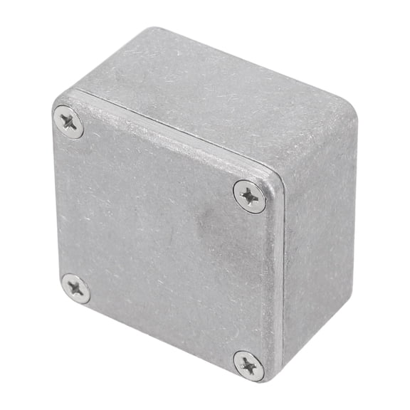 Effect Aluminum Box Metal Electric Case Instrument Silver Enclosure Project Box 1590Lb(50.5X50.5X31Mm)