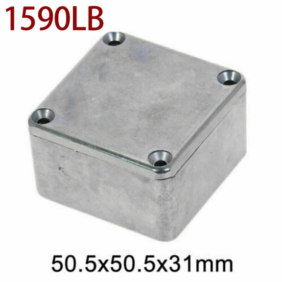 Effect Aluminum Box Metal Electric Case Instrument,Silver Enclosure Project Box