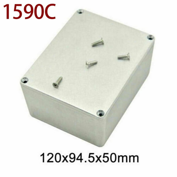 Effect Aluminum Box Metal Electric Case Instrument Silver Enclosure Project Box