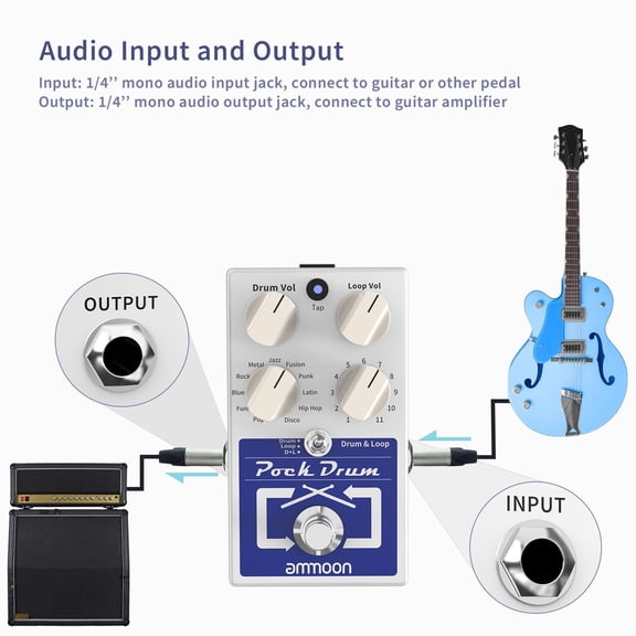 Effect Pedal,11 Types Modes 11 Unlimited Dub Max. 20min 3 Modes Drum Loop Pockdrum Drum 20min Unlimited Dub Tap Looper Max. Tap Tempo Types Built-in 11 Drum Dub And Tap Styles 11 Multicolor