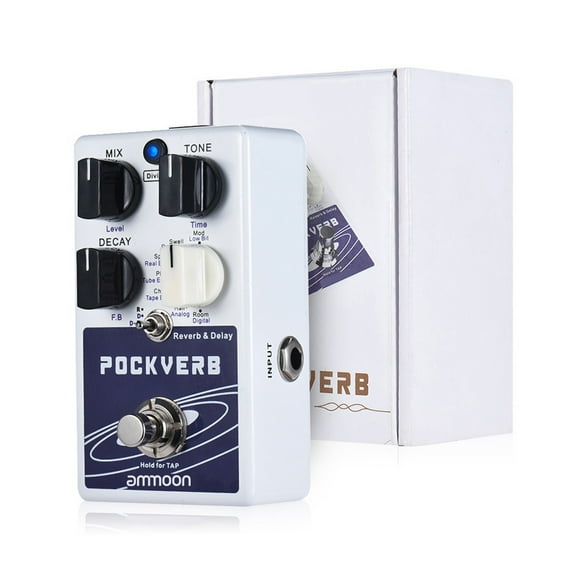 Effect Pedal,7 7 Function 7 De Delay 7 Delay Tempo Function Pdale Pour Tap Tempo Function Versatile Sound Pedal 7 Delay Function Pockverb Pedal Pockverb Delay De Pockverb - Features And