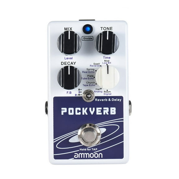 Effect Pedal,De Delay De Pockverb Pedal 7 Pockverb 7 Pockverb Pedal Function And 7 De Tempo Function Pockverb Delay Tap Tempo Pdale Pour 7 Function - Features Delay Avec 7 Delay 7 7