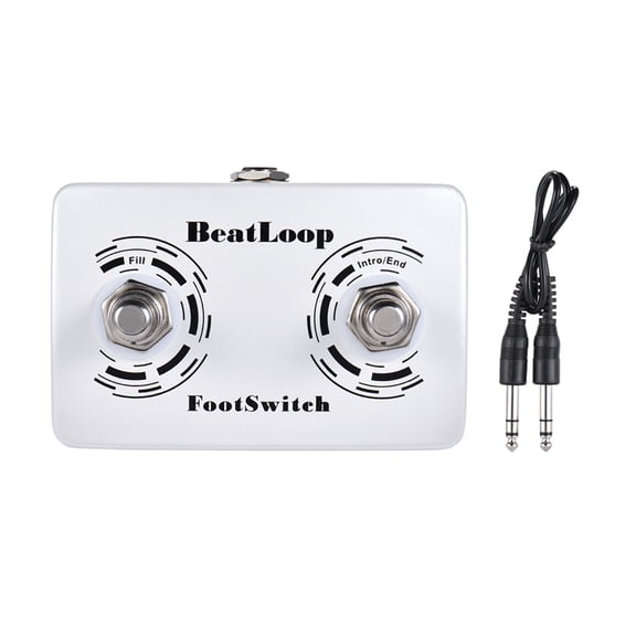 Effect Processor Pedal BeatLoop Dual Footswitch Foot Switch Pedal for BEAT LOOP Recording Effect Pedal with 6.35mm Cable