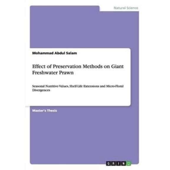 Effect of Preservation Methods on Giant Freshwater Prawn