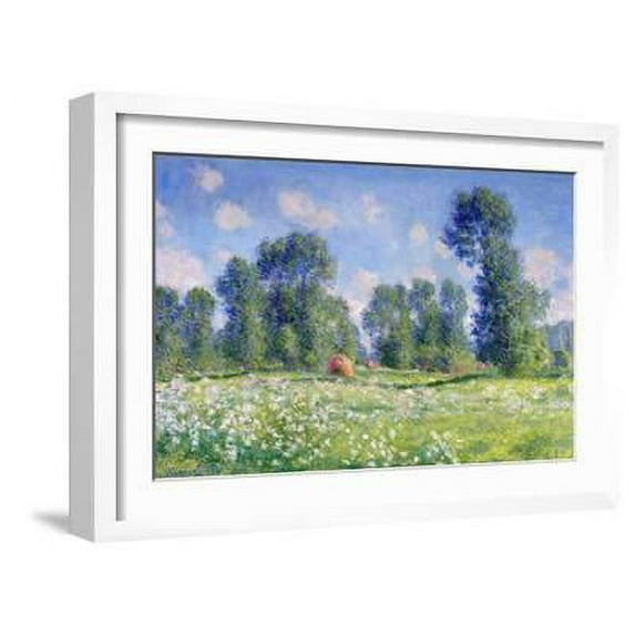 Effect of Spring, Giverny, 1890, Scenic Framed Art Print Wall Art by Claude Monet Sold by Art.Com