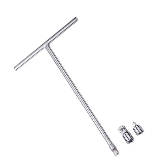 Effective 3/8in T Handle Wrench Simple Access Steel Socket Driver Includes Adaptors Multifunctional Socket Set