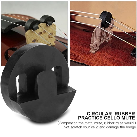 Effective Cello Silencer, Durable Rubber Design, Easy to Install, Practice Without Disturbing Others