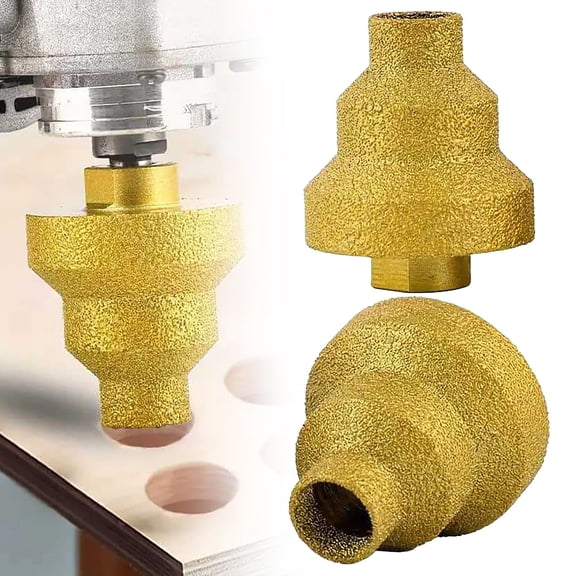 Effective Drill Bits, Suitable for Metal, Concrete, Ceramic Tiles, 3-Step Conical Drill Bit 20-35-50mm, Chamfered, Multi-Layer, 1 Set