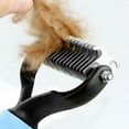 Effective Gentle Dog and Cat Dematting Comb Professional Deshedding