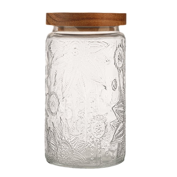 Effective Glass Storage Jar Multipurpose Glass Storage Holder Jar Suitable For Baking Enthusiasts And Families