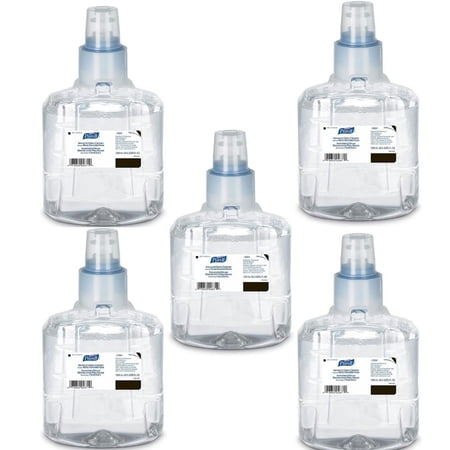 Effective Hand Sanitizer Refill for Dispenser | Fragrance Free Hand Sanitizer with Moisturizer | 70% Alcohol Hand Sanitizer Ideal for Home, Use | 1200 mL Refill | 40.5 FL OZ Per Pack, Pack of 5