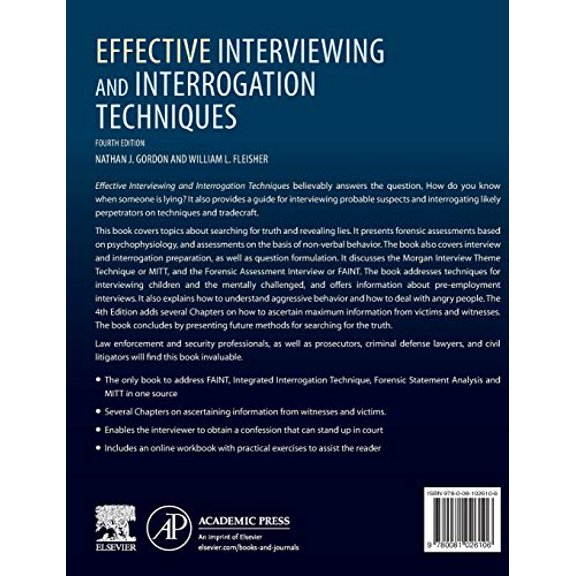 Pre-Owned Effective Interviewing and Interrogation Techniques
