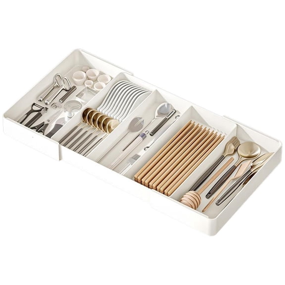 Giaone Kitchen Drawer Sturdy Storage Organizers for Improved Cutlery Accessibility